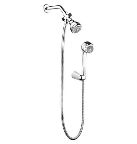 SET DUCHA TELEFONO DOBLE ARUBA-B CROMO