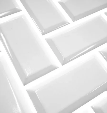 MOS BRICKELL CHEVRON 27,5*27,5 BLANCO