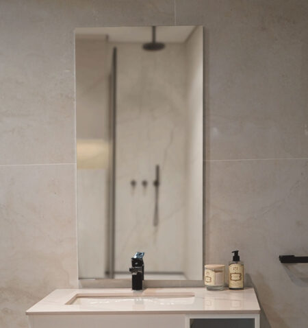 ESPEJO 70*90CM KALAHARI S/LED PLATA