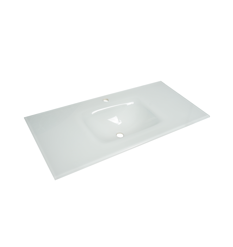 LAVAMANOS 100CM MESON CRISTAL BLANCO