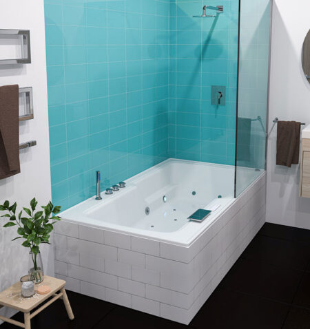 HIDROMASAJE FRANCESA 181 X 123 CON MANT