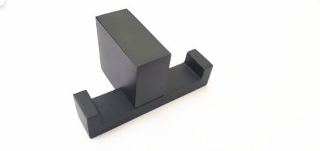 PERCHERO DOBLE ATLAS NEGRO
