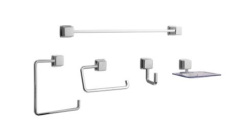 SET ACCESORIOS 5PZS SQUADRA-B CROMO