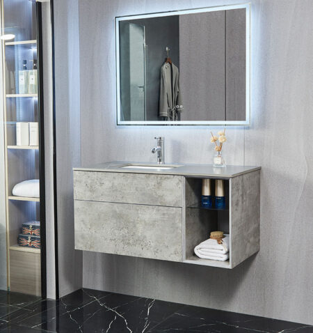 MUEBLE HORMIGON GRIS 100 CM