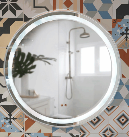 ESPEJO 80CM URBAN LED CROMO