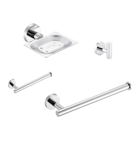 SET ACCESORIOS 4PZS CITY-B CROMO